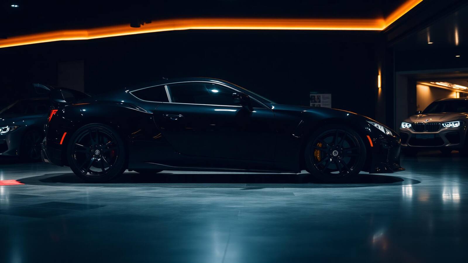 Luxury car showroom